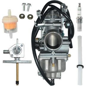 Carburetor Fit For Honda XR250R XR250 Carb with Fuel Valve Petcock and Spark Plug 1996-2004 Replace 16100-KCE-672 16100-KCE-651