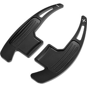 Steering Wheel Shift Paddle Cover Shifter Extension for Ford for Mustang 2015-2021 Aluminum Alloy Red (Set of 2)