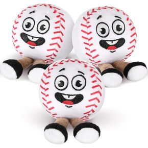 3 Pieces Football Sports Plush Fluffy Stuffed Toys Football Stuff Throw Pillows Gifts Soft Sports Balls for Bedroom Seasonal Decoration Party Favor