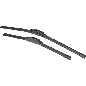 X AUTOHAUX 2pcs 22"+17" Silicone Front Windshield Wiper Blade for Nissan Sentra 2019-2023 Windscreen Wiper OE Replacement Set All-Seasons J/U Hook