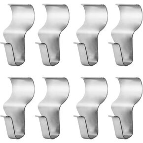 No-Hole Needed Vinyl Siding Hooks Hangers for Hanging 8 Pack, Heavy Duty Light Mailbox Planter Hanger 8 Pack