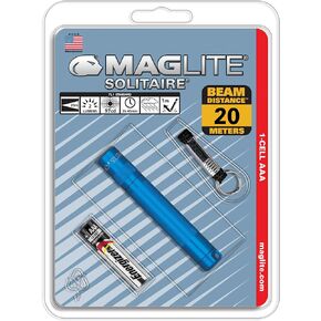 Maglite Solitaire Incandescent 1-Cell AAA Flashlight Blue