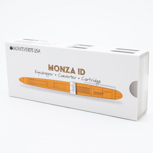 قلم حبر Monteverde USA Monza ID مع قوارير حبر (برتقالي) - طرف عريض in Saudi Arabia