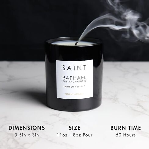 SAINT Raphael The Archangel Scented Candle with Prayer, Prayer Coin, and Holy Oil, Soy Coconut Aromatherapy Candle with 50 Hour Burn Time in Saudi Arabia