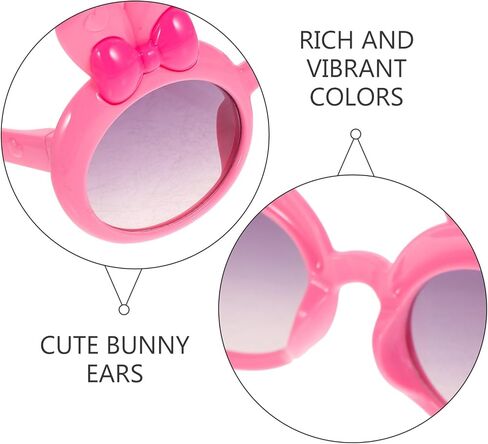 Zerodeko Bunny Ear Sunglasses Easter Party Eyeglasses Rabbit Ears Glasses for Kids Easter Party Favors Basket Stuffers Green in Saudi Arabia