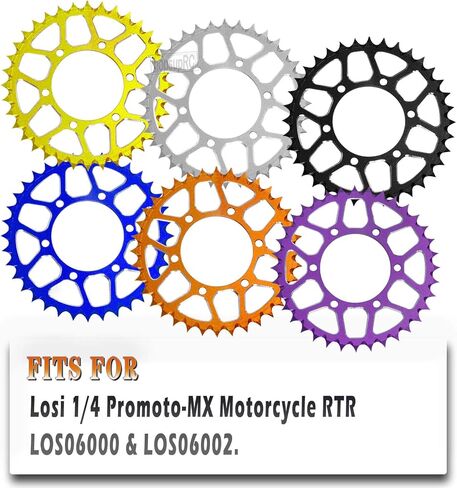 الألومنيوم 7075 محور سلسلة ضرس ترقيات جزء لLosi 1/4 Pro Moto MX دراجة نارية الترابية دراجة RTR FXR (LOS06000) (LOS06002) 7075 سبيكة محور سلسلة ضرس القفزات، أسود in Kuwait