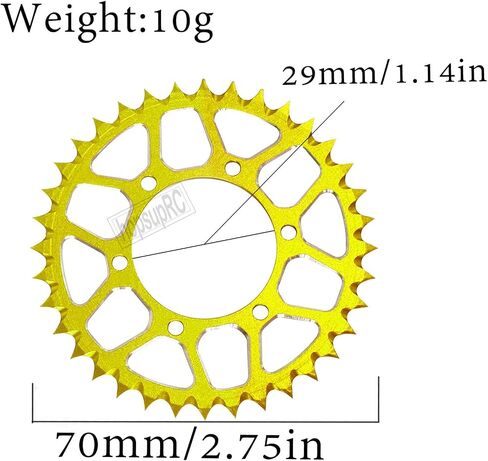الألومنيوم 7075 محور سلسلة ضرس ترقيات جزء لLosi 1/4 Pro Moto MX دراجة نارية الترابية دراجة RTR FXR (LOS06000) (LOS06002) 7075 سبيكة محور سلسلة ضرس القفزات، أسود in Kuwait