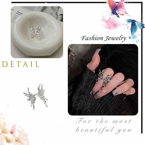 Gothic Spider Rings Halloween Black Silver Spider Statement Rings Adjustable Opal Spider Open Band Rings Jewel Rings Costume Party Gifts for Women and Girls in Saudi Arabia