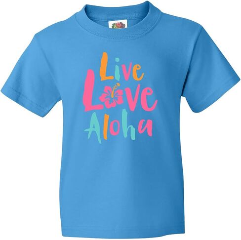 inktastic Live Love Aloha Youth T-Shirt in Saudi Arabia
