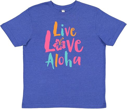 inktastic Live Love Aloha Youth T-Shirt in Saudi Arabia
