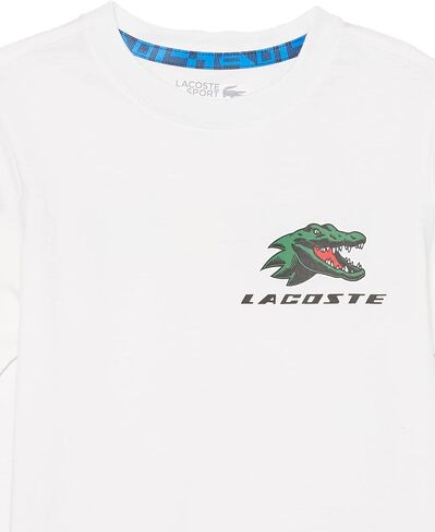 تي شيرت تنس جيرسي رياضي للأولاد من Lacoste، لون أبيض، 6 سنوات in Saudi Arabia