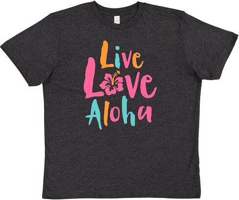 inktastic Live Love Aloha Youth T-Shirt in Saudi Arabia
