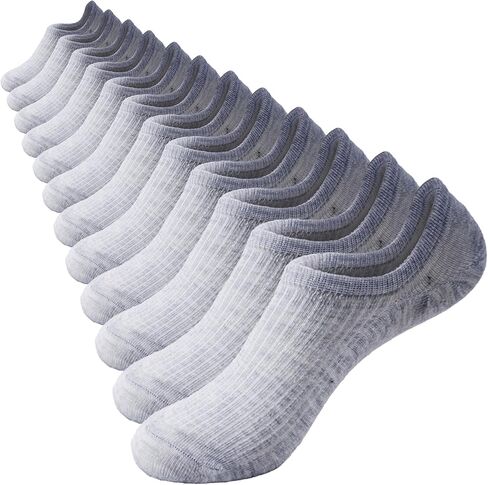 جوارب نسائية قطنية بدون قبضة من السيليكون - جوارب قصيرة بيضاء للكاحل مع كعب مانع للانزلاق in Kuwait