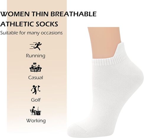 SERISIMPLE Viscose Bamboo No Show Sock Women Ankle Thin Low Cut Socks Arch Support Breathable Athletic Sock 5 Pairs in Saudi Arabia