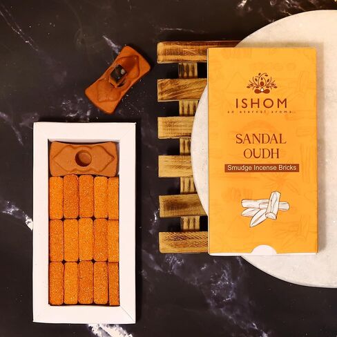 Smudge Incense Bricks - Palo Santo, White Sage, Sandal Oudh - 45 Bricks (Pack of 3) in Saudi Arabia