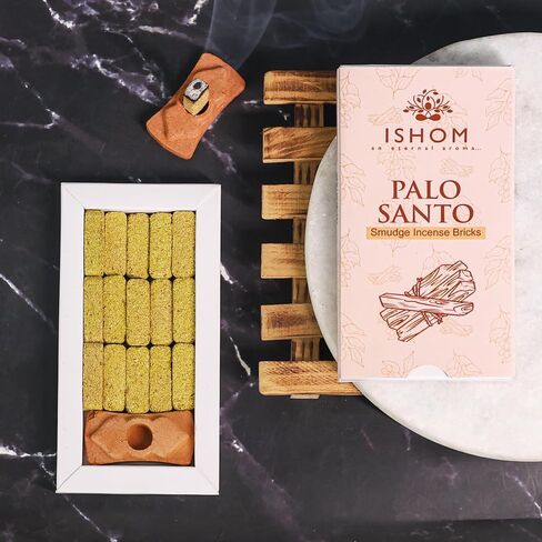 Smudge Incense Bricks - Palo Santo, White Sage, Sandal Oudh - 45 Bricks (Pack of 3) in Saudi Arabia