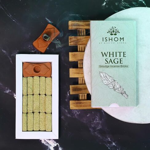 Smudge Incense Bricks - Palo Santo, White Sage, Sandal Oudh - 45 Bricks (Pack of 3) in Saudi Arabia