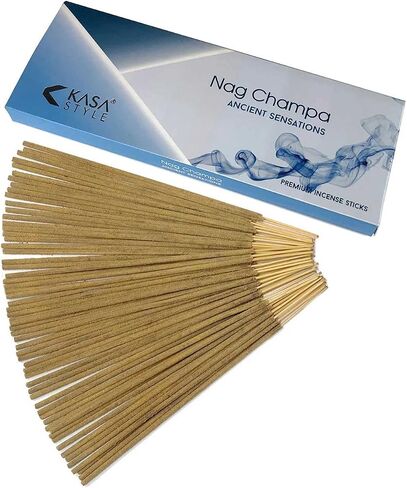 Ancient Sensations Premium Incense Sticks - 1% Natural No Chemicals - 1 Hour Burning - 100gr (Nag Champa) in Kuwait