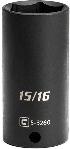 Capri Tools Deep Impact Socket, 3/8-Inch Drive, 6-Point, SAE (1-Inch) in Kuwait