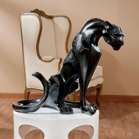 Design Toscano EU6104 Panther on the Prowl Art Deco Statue, 16 Inch, Black in Saudi Arabia