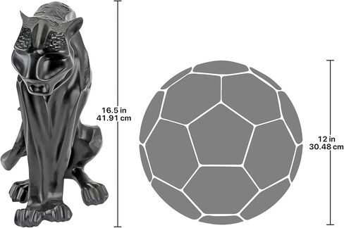 Design Toscano EU6104 Panther on the Prowl Art Deco Statue, 16 Inch, Black in Saudi Arabia