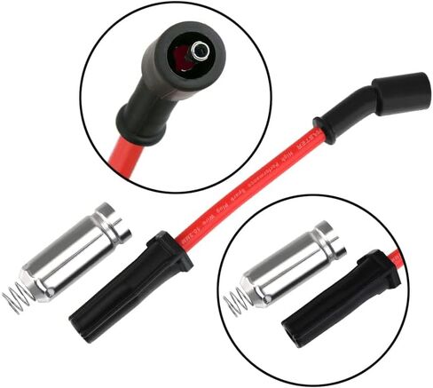 كابل ماستر 10.2 ملم أسلاك توصيل الإشعال للسباق لسيلفرادو 1500 Express 2500 Express 3500 Sierra 1500 Savana 2500 4.3L V6 2014-2022 أحمر in Kuwait