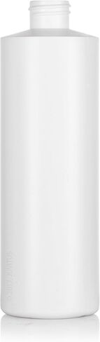 JUVITUS 16 oz White Professional Cylinder PET Plastic Bottles with White Lotion Pump (6 pack) in Saudi Arabia