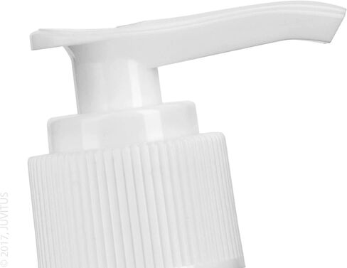JUVITUS 16 oz White Professional Cylinder PET Plastic Bottles with White Lotion Pump (6 pack) in Saudi Arabia