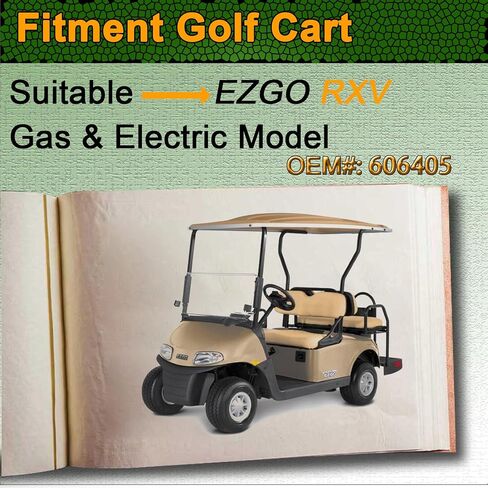 ZLX&LU EZGO RXV Front Emblem, Golf Cart Replacement Decal, EZGO Name Plate and Fornt Badge, RXV Golf Cart Accessories, OEM#: 606405, 8.18" X 2.96" in Saudi Arabia