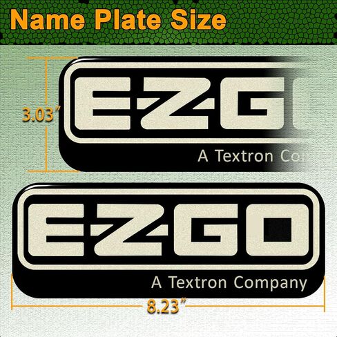ZLX&LU EZGO RXV Front Emblem, Golf Cart Replacement Decal, EZGO Name Plate and Fornt Badge, RXV Golf Cart Accessories, OEM#: 606405, 8.18" X 2.96" in Saudi Arabia