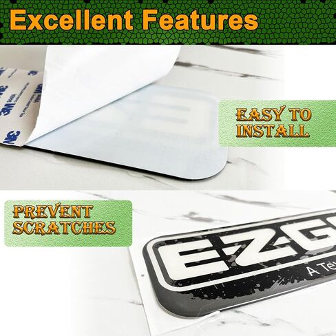 ZLX&LU EZGO RXV Front Emblem, Golf Cart Replacement Decal, EZGO Name Plate and Fornt Badge, RXV Golf Cart Accessories, OEM#: 606405, 8.18" X 2.96" in Saudi Arabia