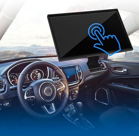 PratRaken 7" Uconnect Touch Screen Digitizer LCD Display Fit for J-eep Compass 2017 2018 2019 2020 Replace # TDO-WXGA0700K00057-V1 TDO-WXGA0700K00033-V2 Monitor Radio Navigation in Kuwait