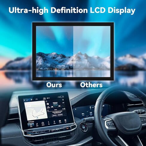 PratRaken 7" Uconnect Touch Screen Digitizer LCD Display Fit for J-eep Compass 2017 2018 2019 2020 Replace # TDO-WXGA0700K00057-V1 TDO-WXGA0700K00033-V2 Monitor Radio Navigation in Kuwait