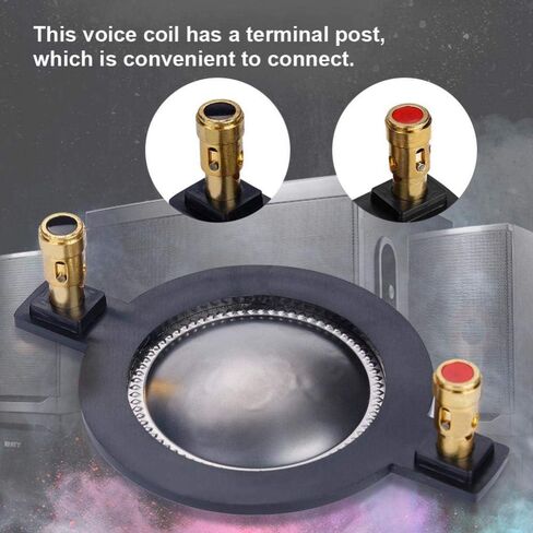 Speaker Horn Diaphragm Replacement,Universal Replacement Diaphragm 44.4mm High Pitch Horn Sound Voice Coil Horn Accessories in Saudi Arabia