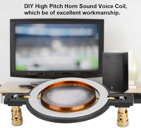 Speaker Horn Diaphragm Replacement,Universal Replacement Diaphragm 44.4mm High Pitch Horn Sound Voice Coil Horn Accessories in Saudi Arabia