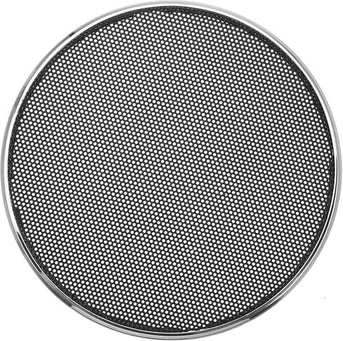 X AUTOHAUX 4 Inch Car Metal Audio Speaker Grill Cover Mesh Woofer Horn Guard Decorative Circle Grille Protector Silver Tone in Saudi Arabia