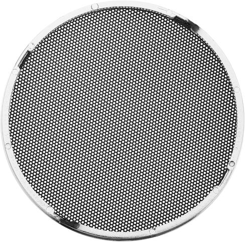 X AUTOHAUX 4 Inch Car Metal Audio Speaker Grill Cover Mesh Woofer Horn Guard Decorative Circle Grille Protector Silver Tone in Saudi Arabia