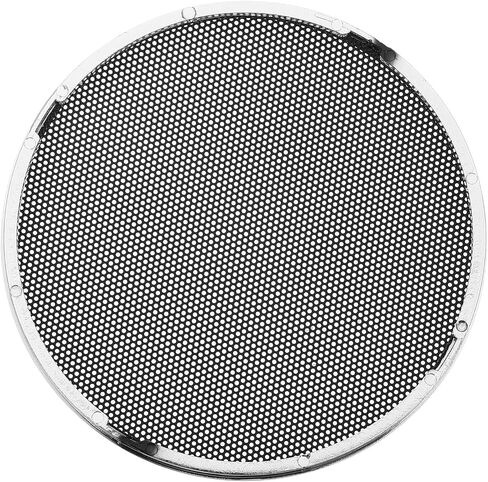 X AUTOHAUX 4 Inch Car Metal Audio Speaker Grill Cover Mesh Woofer Horn Guard Decorative Circle Grille Protector Silver Tone in Saudi Arabia