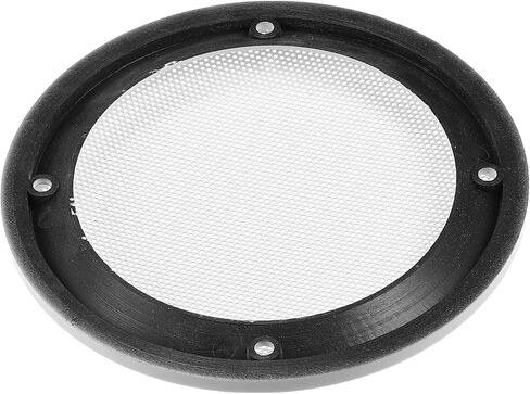X AUTOHAUX 2 Pcs 4" Car Speaker Cover Mesh Subwoofer Grill Horn Guard with 8 Screws Metal ABS White in Saudi Arabia