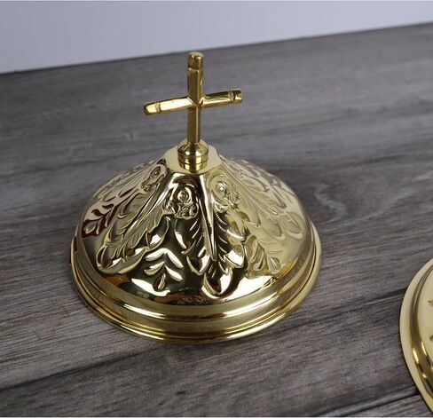 Ciborium Elegant High Polished Brass, Catholic Church Communion Supplies, 10 by 4.75 Inches in Saudi Arabia