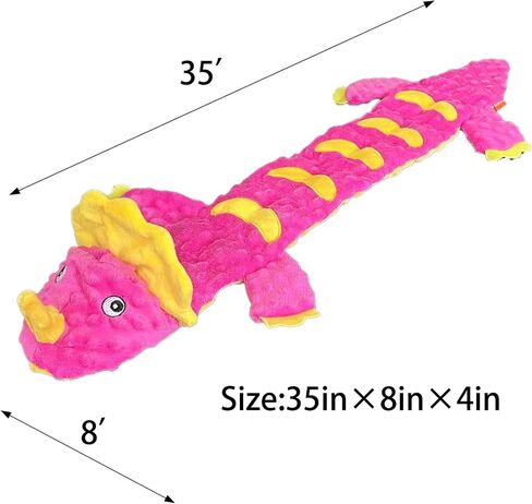 Indestructible Dog Squeak Toy Dinosaurs, Durable Interactive Dog Chew Toys, No Stuffing Dog Toys for Medium and Large Dogs, More Squeaks and Wrinkle Paper to Keep Them Busy. (green) in Saudi Arabia