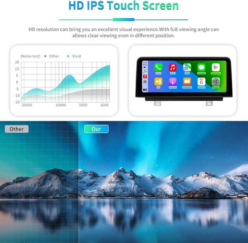 12.3 inch IPS Touch Screen Car Stereo for BMW NBT 3 4 Series F30 F31 F34 (2013-2016), with Wireless CarPlay Android Auto Bluetooth, Multimedia Receiver, SWC Car Radio AHD 1080P Camera 5GWIFI 4GB+64GB in Saudi Arabia