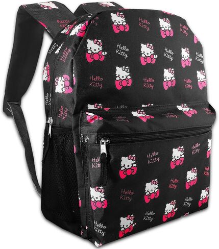 Hello Kitty Travel Backpack For Kids Set - Bundle with 16" Hello Kitty Backpack Plus Hello Kitty Tattoos, Water Bottle & More | Hello Kitty Backpack For Girls in Saudi Arabia