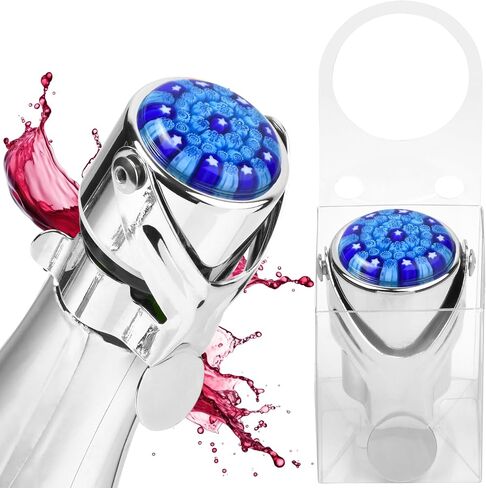 Wine Stopper for Champagne & Wine – Patented Airtight Seal, Sparkling Wine Stopper preserves CO2 & Taste – Champagne Stopper & hanging gift box, Pro Grade Wine Stopper by Evan James Champagne Stoppers in Saudi Arabia