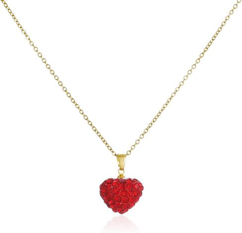 FUTIMELY Cute Red Strawberry Necklace 18k Gold Plated Strawberry Pendant Necklace Sweet Sisters Friendship Necklace Birthday Christmas Halloween Jewelry Gift for Women Teen Girls in Saudi Arabia