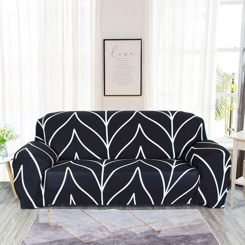 Universal Sofa Cover, Protect Your Furniture with Four Seasons Slipcover, Stretchy Fabric Fits Most Sofas, Printed Designs for a Stylish Look (AA,1 Seater 90-140cm) in Saudi Arabia