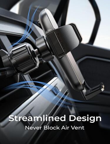 LISEN 2024 Newest Phone Mount for Car Vent, Universal Car Phone Holder Mount with Friendly Air Vent Clip Cell Phone Car Mount for iPhone Car Mount Fits iPhone 15 14 13 12 Series Samsung All Phones in Saudi Arabia