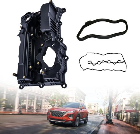 غطاء صمام المحرك 22400-2GGB0 متوافق مع Hyundai Santa Fe 2019-2020، Sonata 2015-2019، Santa Fe Sport 2017-2018، Kia Sportage 2017-2022، Optima 2016-2020، Sorento 2016-2020 2.0L & 2.4L in Kuwait