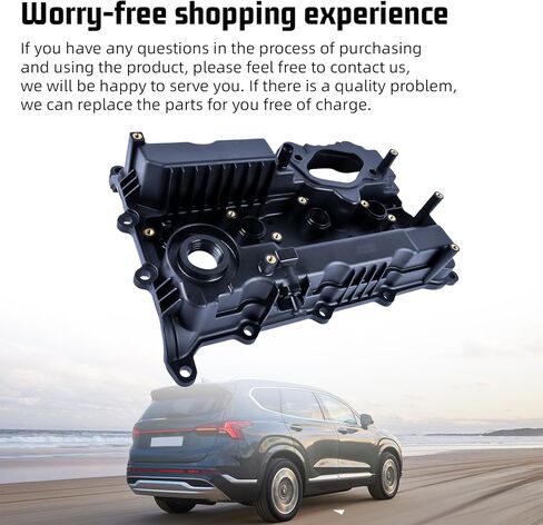 غطاء صمام المحرك 22400-2GGB0 متوافق مع Hyundai Santa Fe 2019-2020، Sonata 2015-2019، Santa Fe Sport 2017-2018، Kia Sportage 2017-2022، Optima 2016-2020، Sorento 2016-2020 2.0L & 2.4L in Kuwait