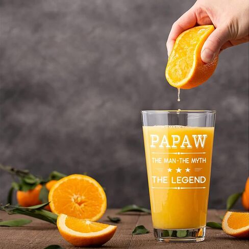 Futtumy Papaw Beer Glass 15 Oz, Papaw Gifts, Grandpa Fathers Day Gift, Papaw Gifts from Grandkids, Grandpa Christmas Gifts, Papaw Gifts for Grandpa Men Grandfather New Grandpa, Grandpa Birthday Gifts in Saudi Arabia